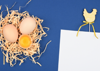 Kartka gotowa do wypisania na życzenia wielkanocne