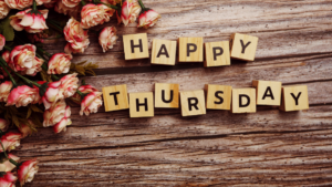 Pozdrowienia na czwartek napisane w języku angielskim